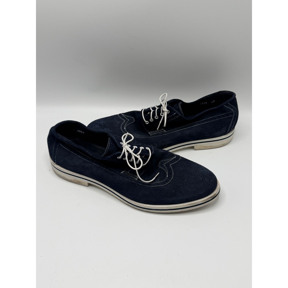 Antonio Maurizi 6833 Wingtip Navy Suede Mens Size 12 EU 45 No Box